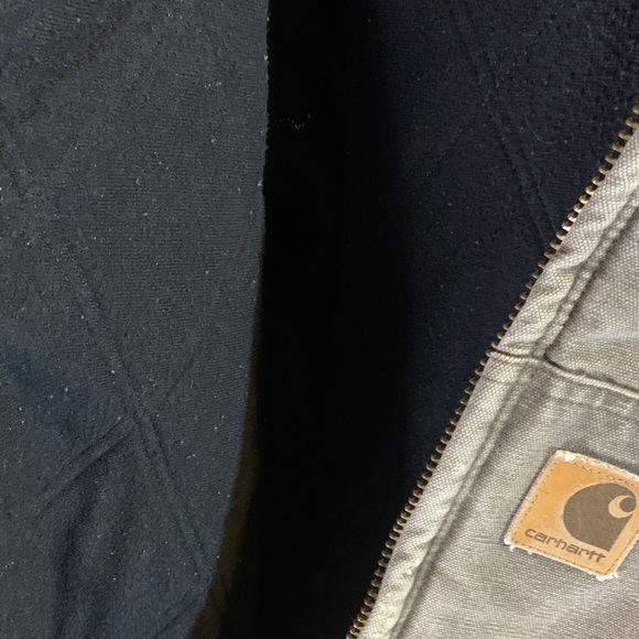 Carhartt Vintage Dark Brown Distressed Coat with Hood Size L - Picture 4 of 8